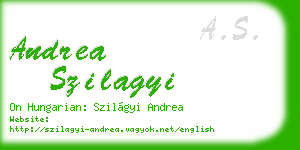 andrea szilagyi business card